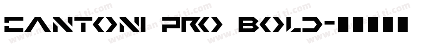 Cantoni Pro Bold字体转换